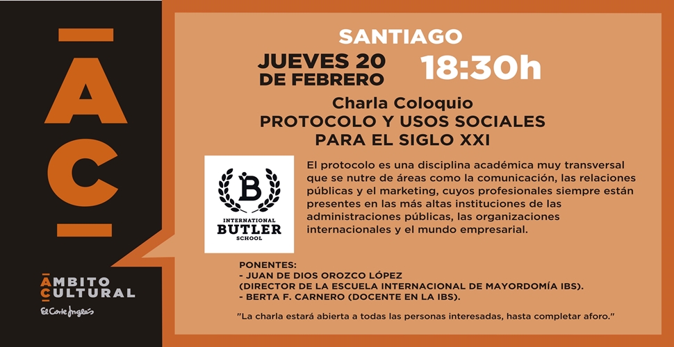 Charla coloquio "Protocolo y usos sociales para el siglo XXI"